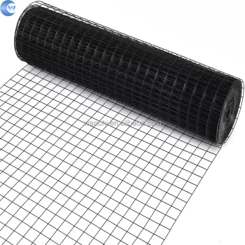 Black or Color Coated Galvanized Welded Wire Mesh Roll 2x2 Per Ton