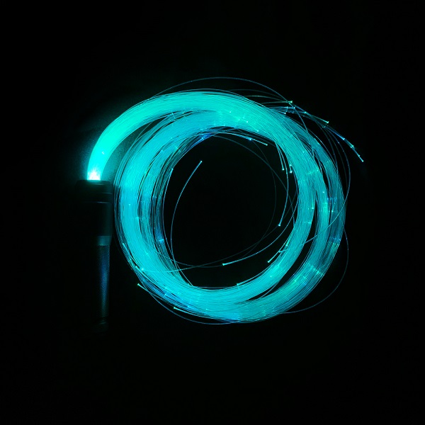 Rechargeable night club fiber optic dancing pixelwhip