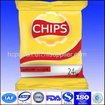 Vacuum Potato Chips Bag With Tear Notch 