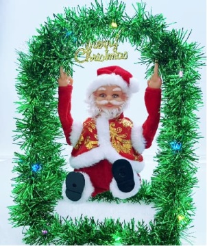 Swing Riding Electric Santa Doll