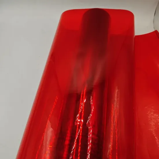 Semi-transparent Red PVC Sheet