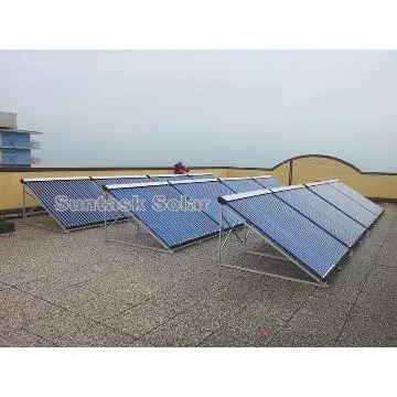 Solar hot water heating project