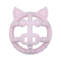 Silicone da forma do porco Teether anéis