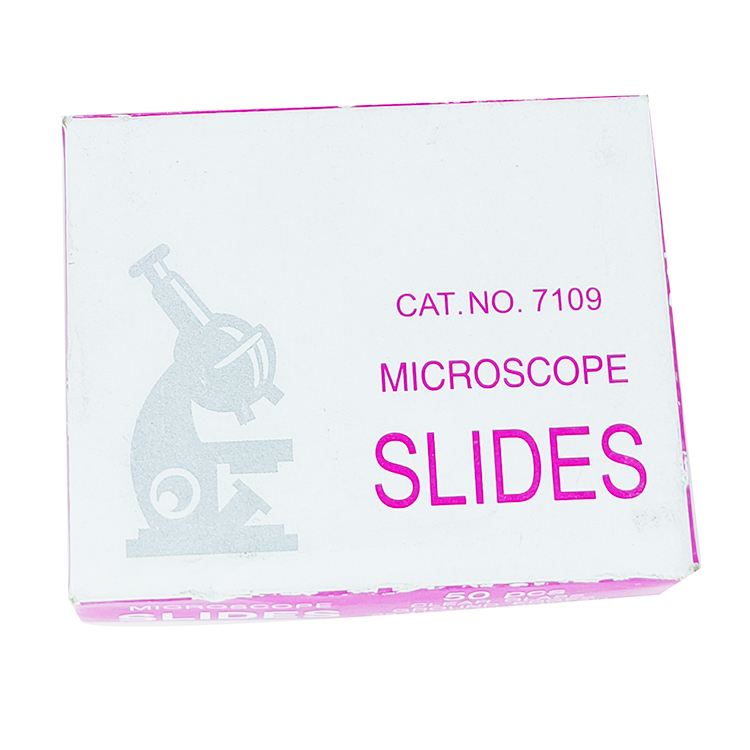 7109P cardboard microscope prepared Microscope Glass Slides