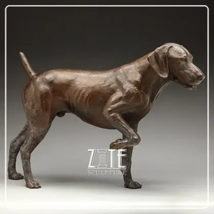 Hot Sale Outdoor yard put bronze dogs sculpture