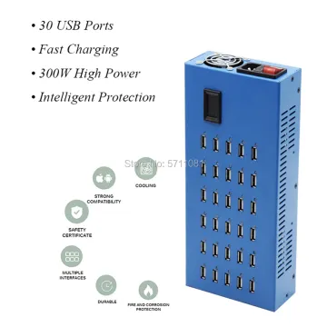 USB Charger 40-Ports USB Charging Station