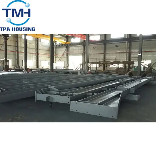 small steel structure workshop with brick wall construction