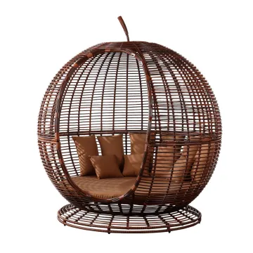 Outdoor furniture wicker rattan chaise Weaving Rattan unique day bed Rattan Day Bed