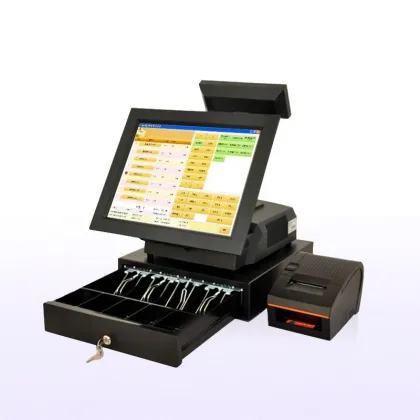 AK-50T All-in-One POS System with Customer Display for Supermarket Cashier