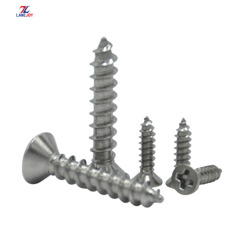 hex tapping screw Stainless Steel Countersunk Self-Tapping Flat Head Screws Factory