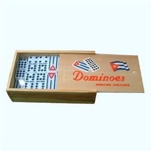 Tournament Double Nine Dominoes set in Wooden Box