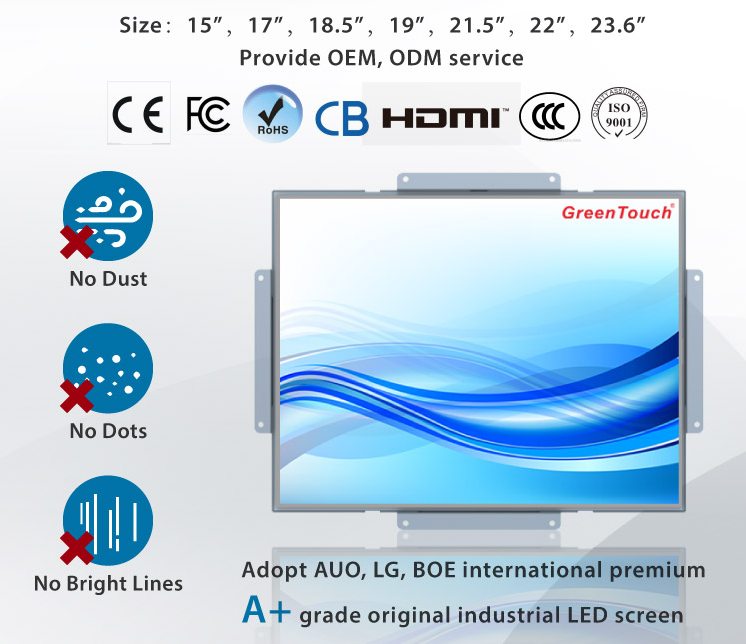 15 Inch Open Frame Touchscreen Display 15 Inch Open Frame Touchscreen Display