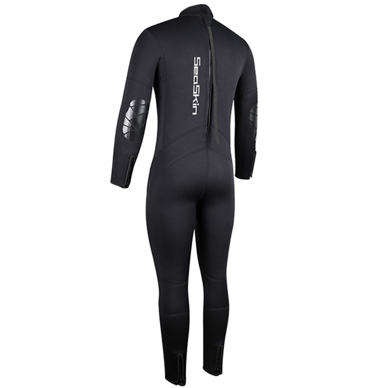 Seaskin Freediving Zip Belakang Sekeping Pakaian Selam Neoprena