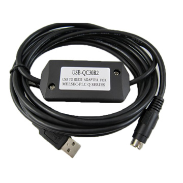 Kabel komunikasi pemrograman USB-QC30R2 PLC untuk seri Q Q