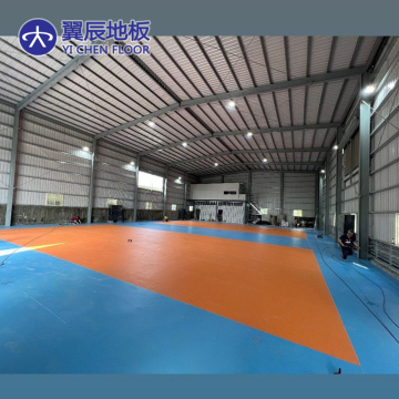 Popular and Cheap Plastic Vinyl Flooring for Indoor Sports Courts and Fields