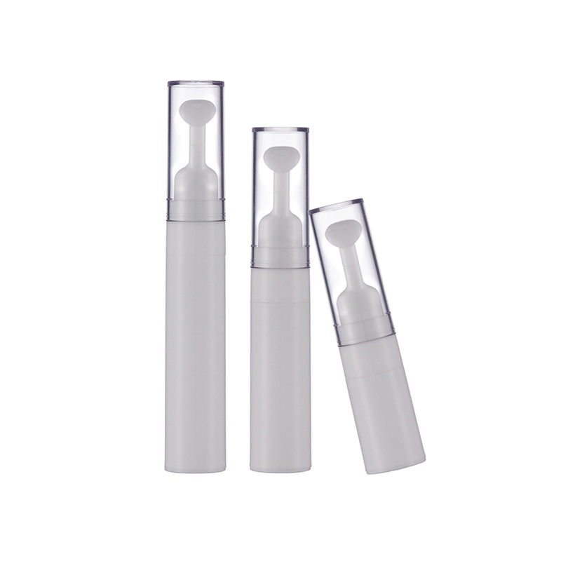 embalagem cosmética 10 ml 15 ml rolamento de esferas para os olhos Silver aço de aço sem ar Aplicador plano