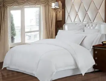 Classic 3cm Stripe Hotel Linen 100% Cotton White