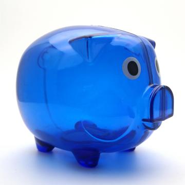 Piggy money coin holder bank with lock