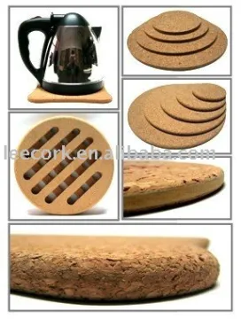 cork hot pad, place under hot pot or kettle to protect the surface