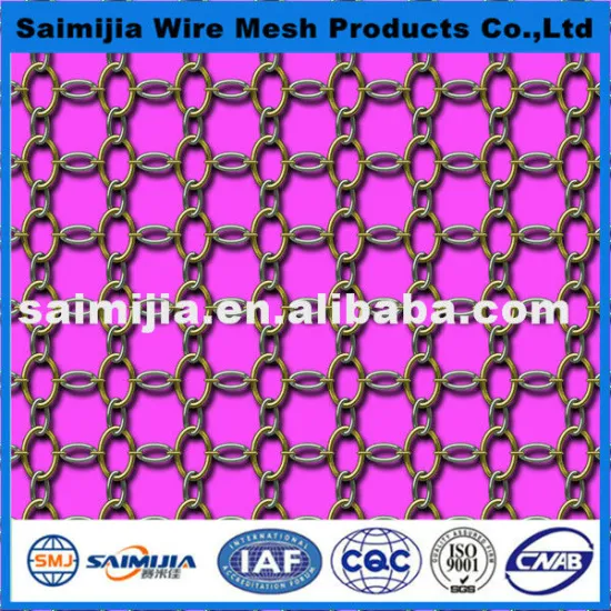 Decorative metal ring mesh