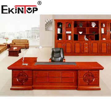 Luxury Wooden Office Desk: Ekintop New Design MDF Table