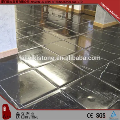 The most popular polished marble black china floor tiles china floor tiles