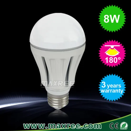 China led bulb, High brightness pure aluminium china led bulb 8w