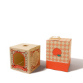 Color Window Paper Box With Top Ribbon Handle