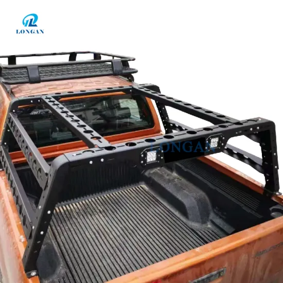 Universal Rear Truck Rack Roll Bar with LED Light for F150