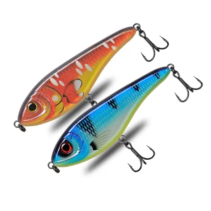 150mm Slow Sinking Jerk Bait Lure for Muskie, Pike, and Bass Fishing