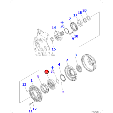 Loader WA700-3 Retainer 428-13-12111