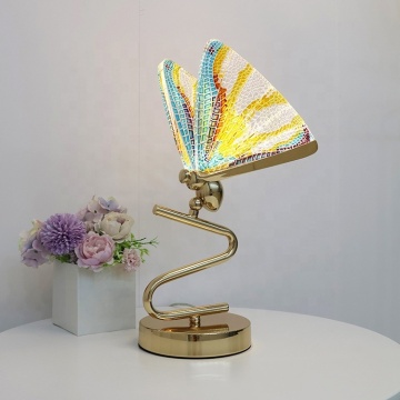 Lampada da tavolo a farfalla moderna - illuminazione semplice per camera da letto e scrivania
