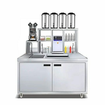 Anpassbare Milkentee -Shop -Workstationen mit Kühlung