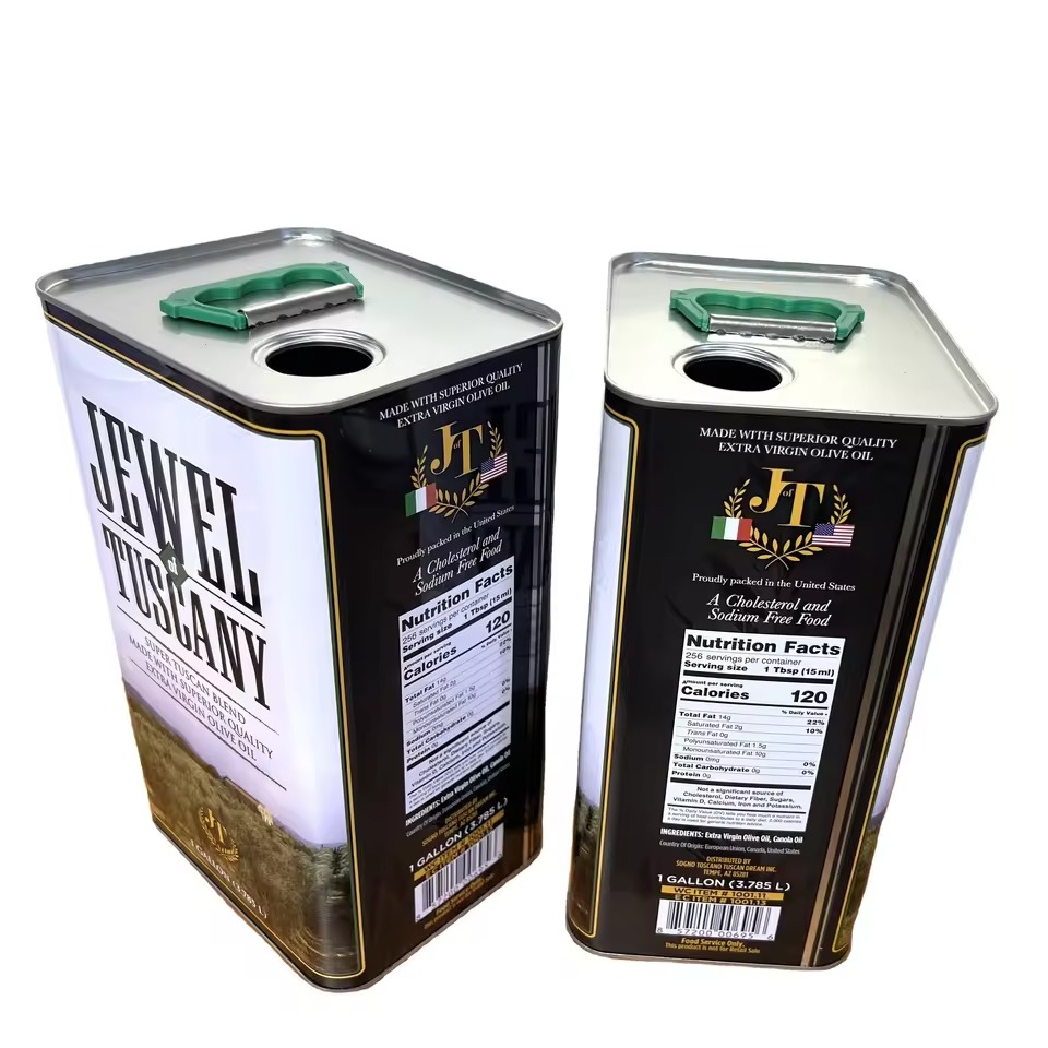 olive oil tin cans