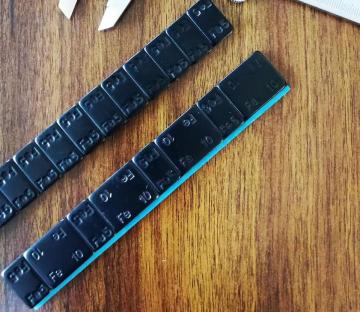 Fe Adhesive Weight with Black-coating
