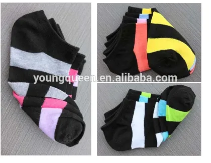 WZ44 Sock wholesale candy-colored sock invisible socks stripe