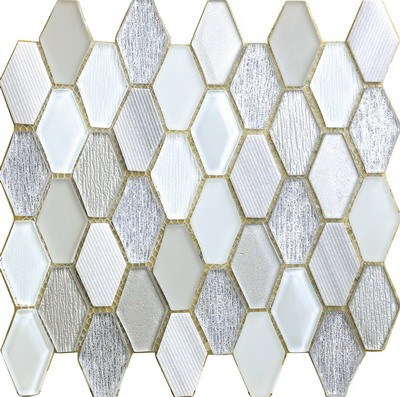 Mosaico hexagonal elegante y elegante