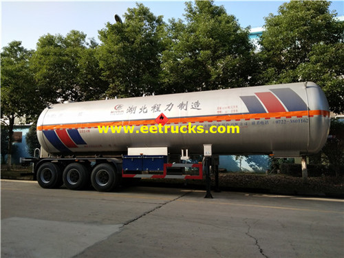 60 m3 Tri-axle alitumia trela za LPG