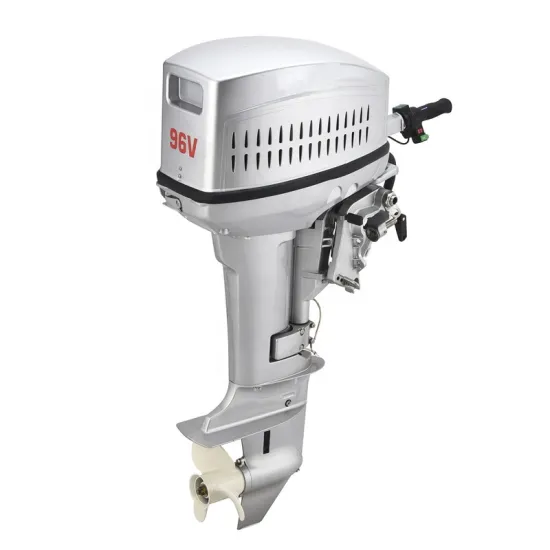 2024 96V 20HP Electric Outboard Boat Motor - Tiller & Remote Control