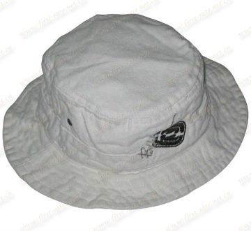 white bucket hat