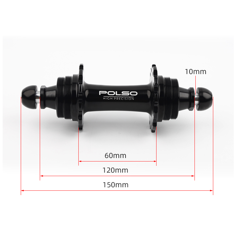 Выпраўлены Hub FH008 Пярэдняя і задняя ступіца 20H 24H з фіксаванай перадачай веласіпедаў
