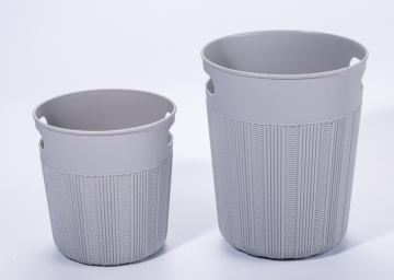 Uso quotidiano Secchio di immagazzinaggio in plastica con manico grande