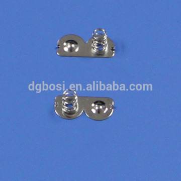 Spring steel electrical ground leaf spring contact