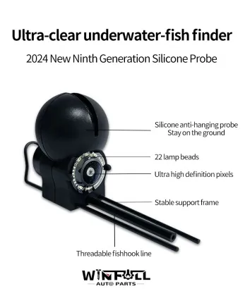 2024 New UHD Underwater Camera Fish Finder with 5.0 Inch Screen and 20M Line