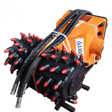 PC400-8 Excavator with Rotary Drum Cutters and Rock Wheel for Trenching