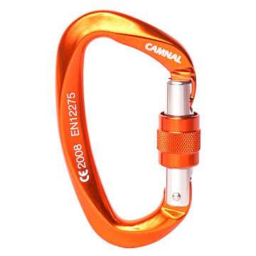 D Shape Carabiner with CE Certificate for Rock Climbing