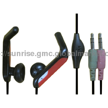 Ear Hook Design, Multimedia Computer Headsets, In-ear Metalic Earbuds