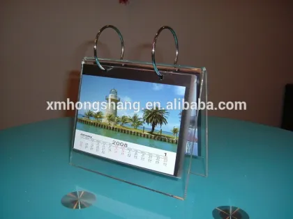 Acrylic desk calendar