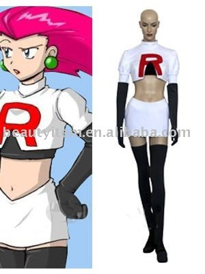 Pokemon Team Rocket Jesse Cosplay Costume