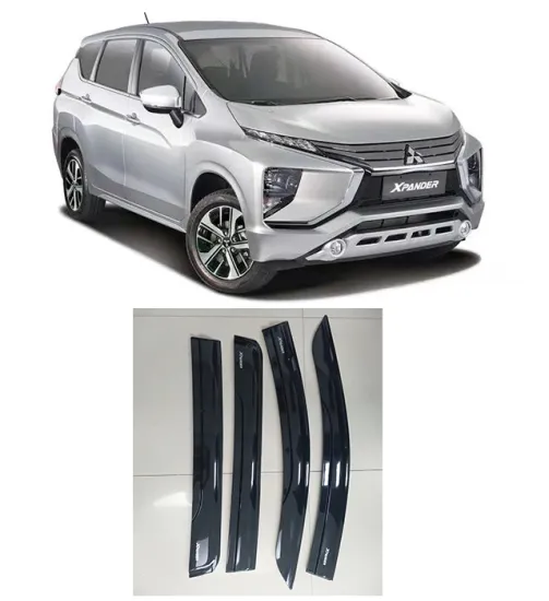 Chrome Window Visor for Mitsubishi XPander 2017-2020 Rain Guard Weather Shield Wind Deflector